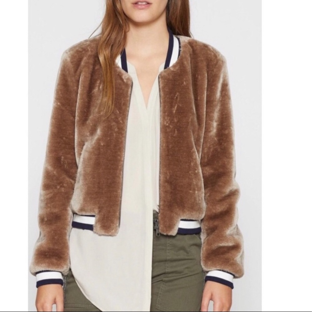 Joie Faux Fur Jacket